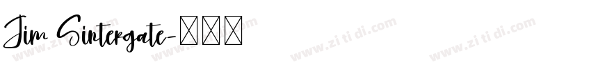 Jim Sintergate字体转换